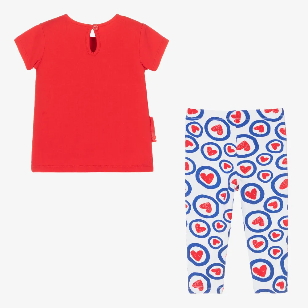 Red Heart Leggings Set