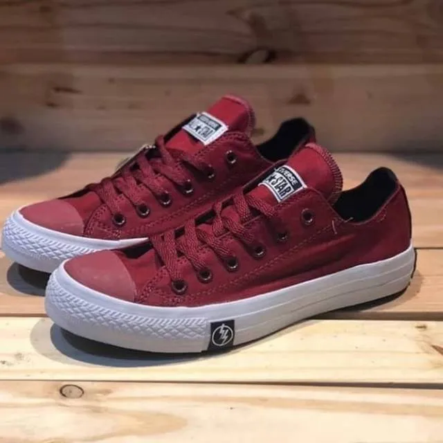 New Red Maroon Asian Style Local Shoes Sneakers