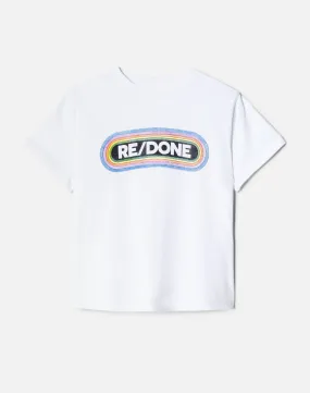 RE/DONE Rainbow T-Shirt - White