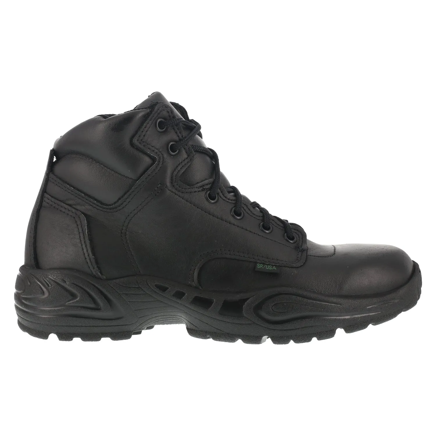 Reebok Black Leather Work Boots Postal Express GTX 6in Men's.