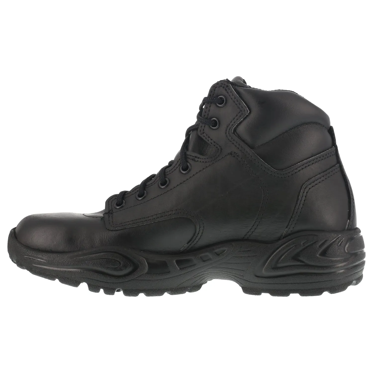 Reebok Black Leather Work Boots Postal Express GTX 6in Men's.