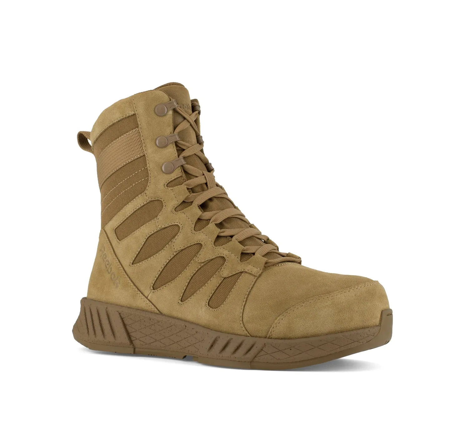 Reebok Men's Coyote Leather Tactical Military Boots Floatride Energy 8in CT.