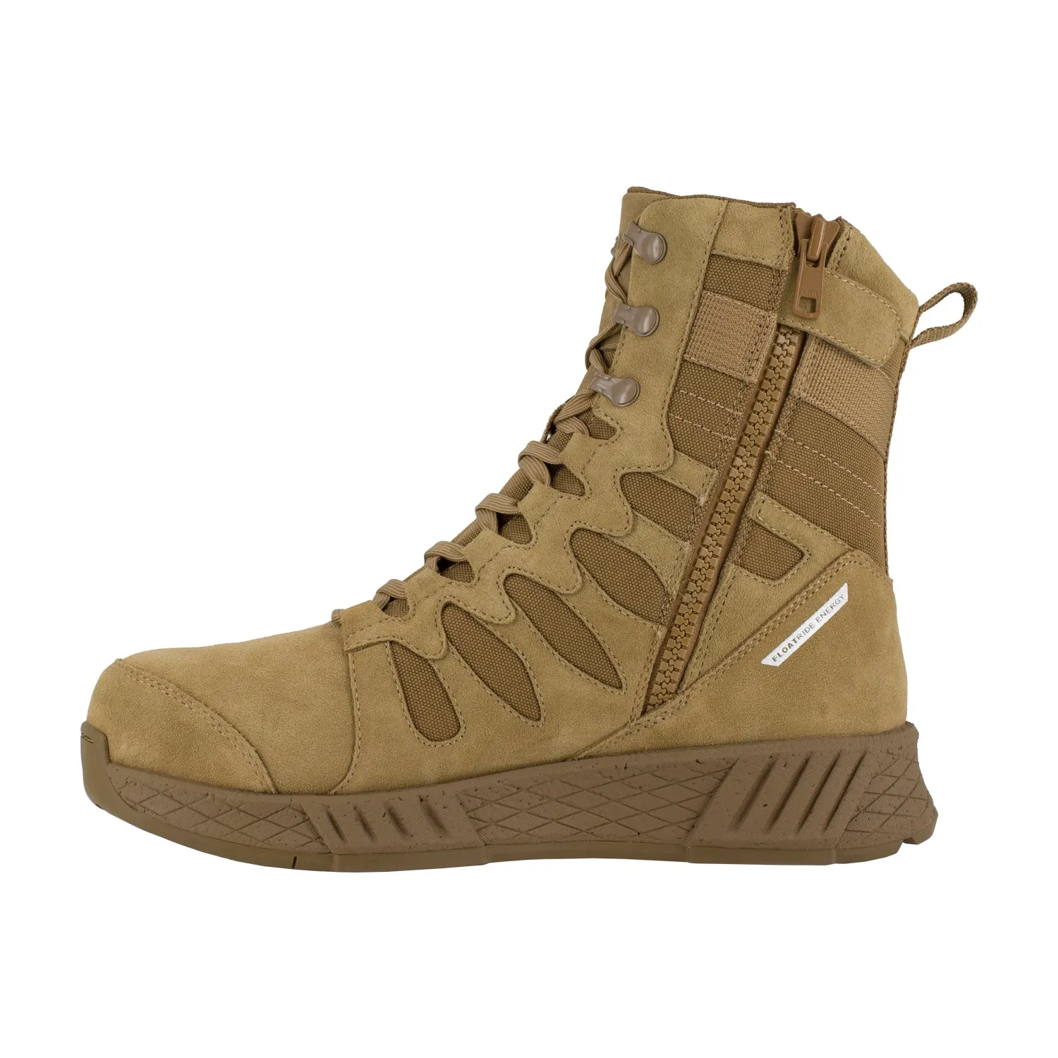 Reebok Men's Coyote Leather Tactical Military Boots Floatride Energy 8in CT.