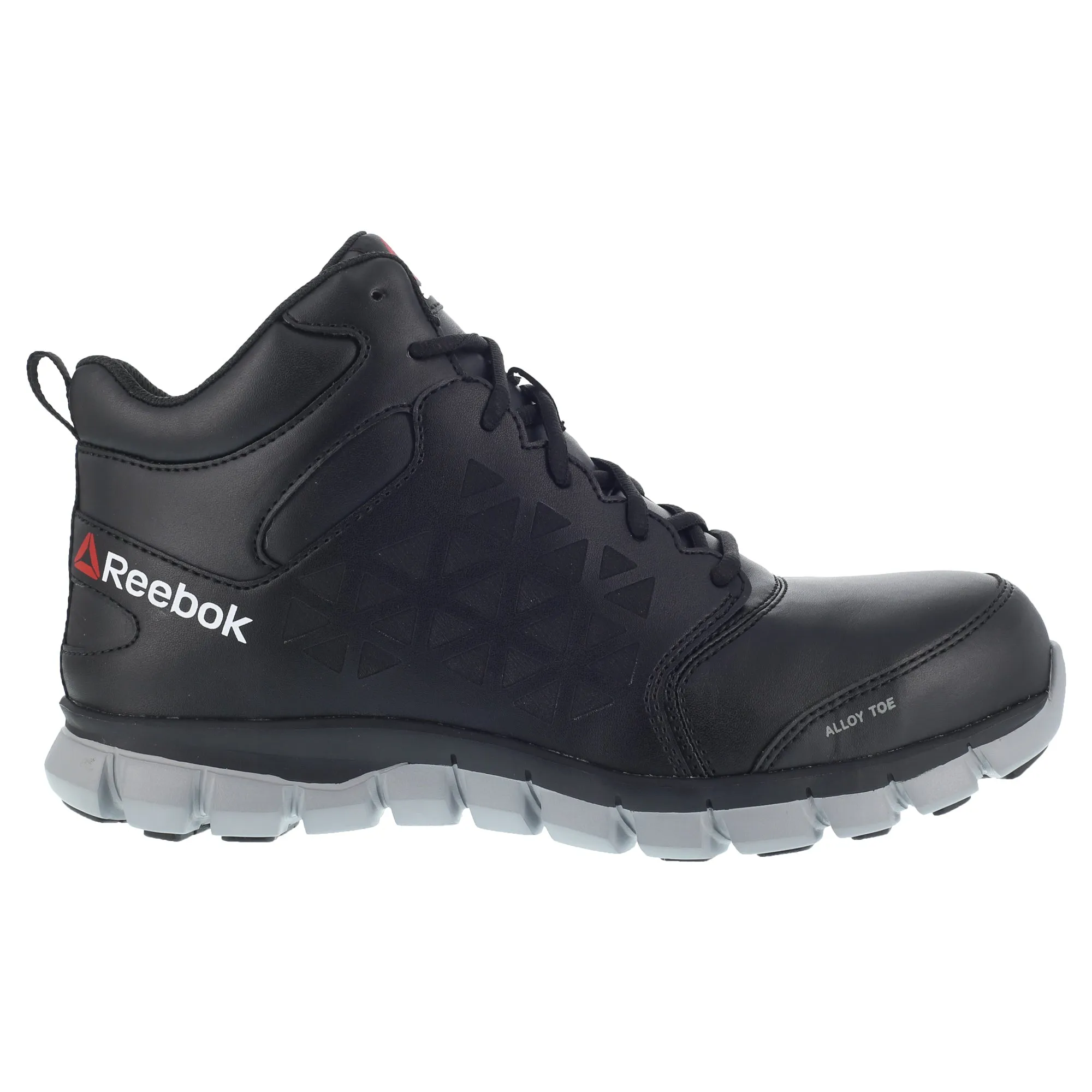 Reebok Women's Black Leather Work Boots Sublite Athletic Mid Cut AT - Best Buy