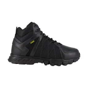 Reebok Women's Black Leather Work Boots with Trailgrip AT and MetGuard Integration