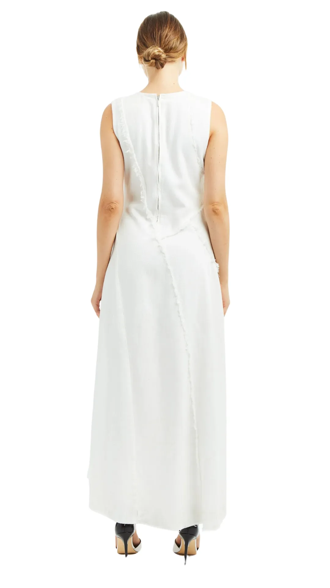 REYB WHT Paneled Dress