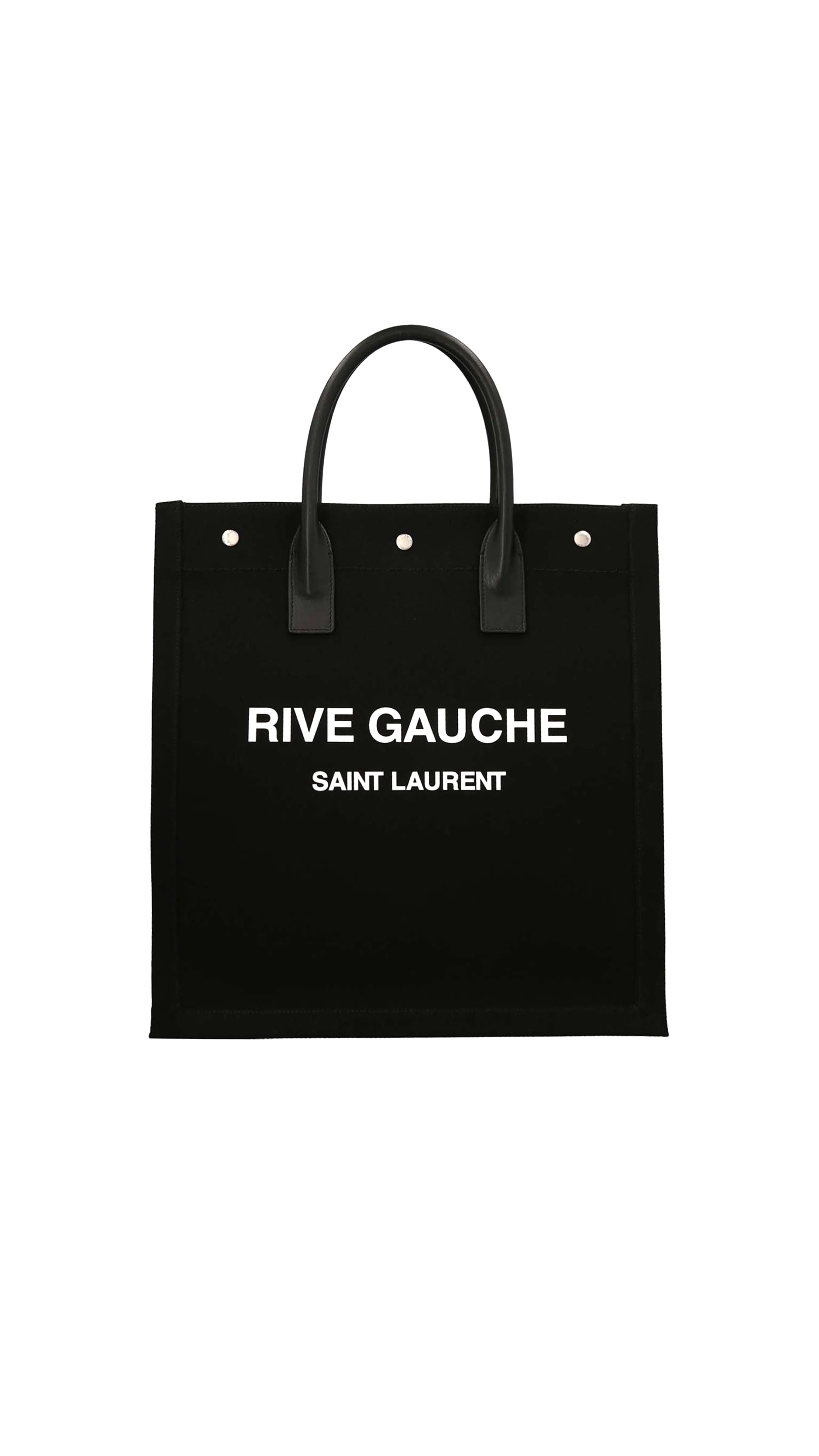 Rive Gauche North/South Shopping Bag in Black