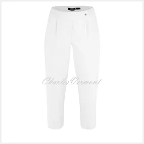 Robell Marie 07 Capri Trouser in White - Style 51576-5499-10.