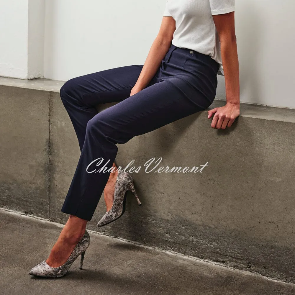 Robell Marie Trouser in Navy with Longer Length 32.5'' (Style 51412-5499-69)