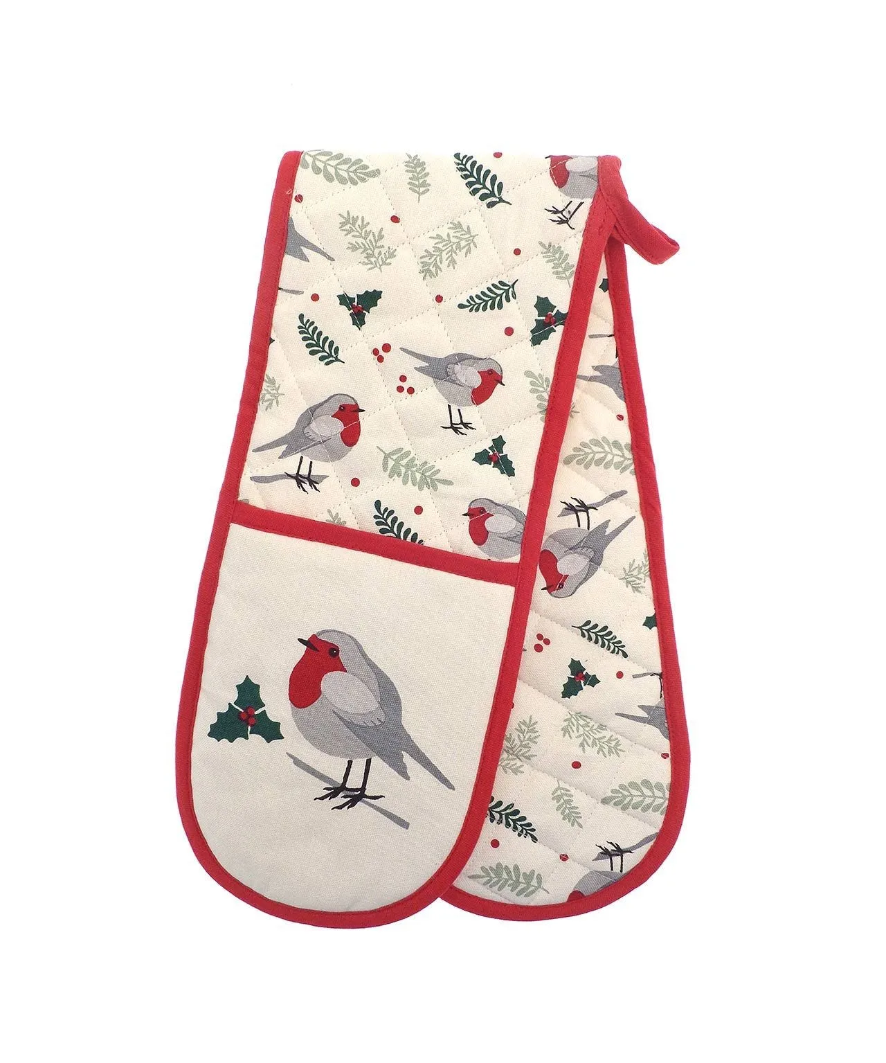 Chic Robin Oven Glove and Tea Towel Set