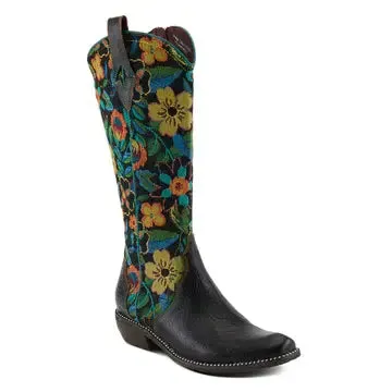 RodeoQueen Boots - Black Multi Leather Combination