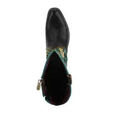 RodeoQueen Boots - Black Multi Leather Combination