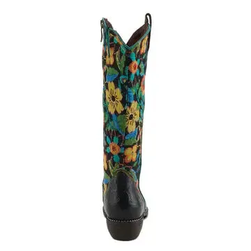 RodeoQueen Boots - Black Multi Leather Combination