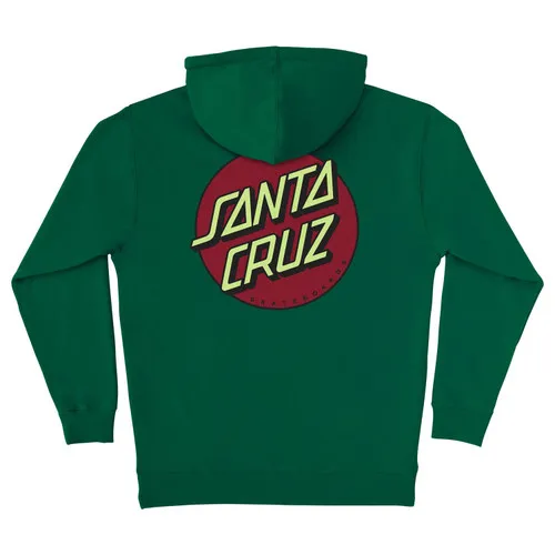 Santa Cruz Skateboards Dark Green/Dark Red Hoodie Pullover - Other Dot Pattern