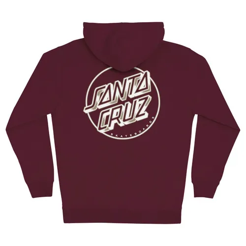 Santa Cruz Skateboards Dressen Rose Dagger Opus Zip Hoody - Maroon