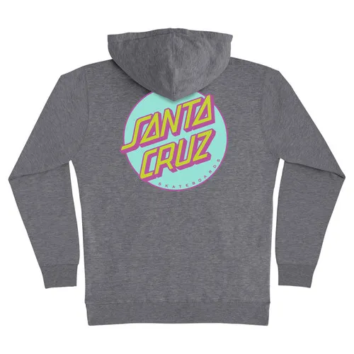 Santa Cruz Skateboards Hoodie Dot Print Pullover Gunmetal Heather