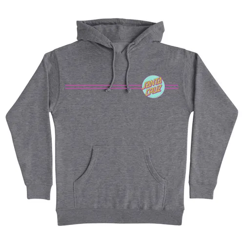 Santa Cruz Skateboards Hoodie Dot Print Pullover Gunmetal Heather