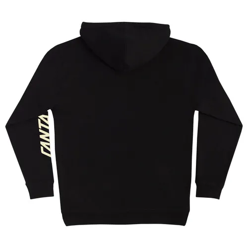 Santa Cruz Skateboards Hoody Black Pullover - Screaming Flash Design