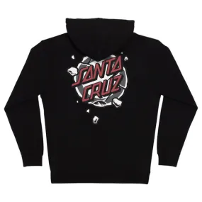 Santa Cruz Skateboards Roskopp Destruct Dot Zip Hoody Black