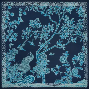 Sarah Flint Gracie Lapis Garden Scarf 140 - Shop Now