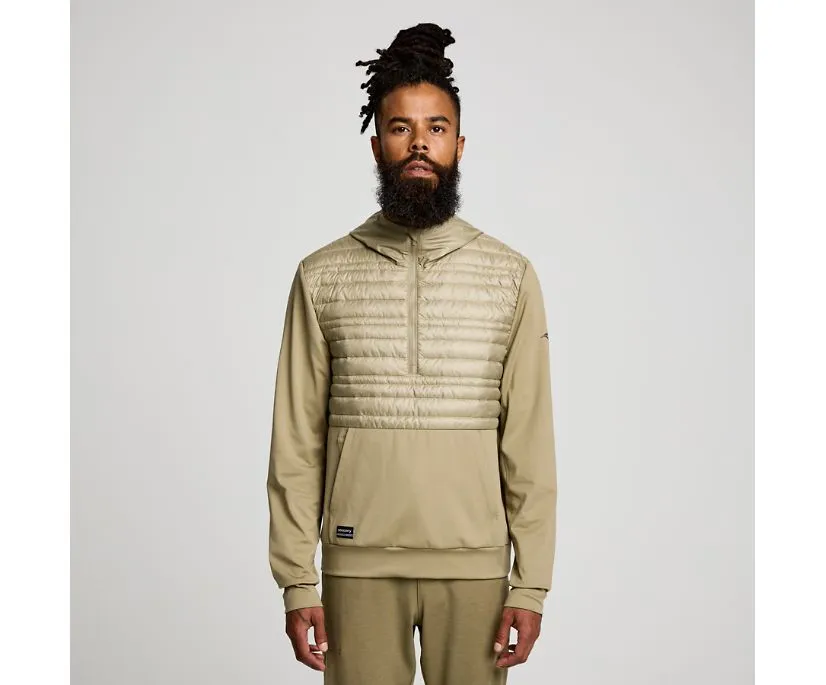 Saucony Men's Oysterpuff Hoody in Coffee for Solstice