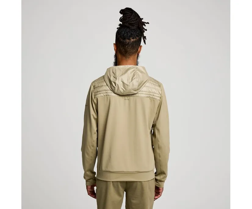 Saucony Men's Oysterpuff Hoody in Coffee for Solstice