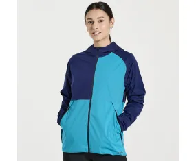 Saucony Women's Boulder Drizzle Jacket in Sodalite Blue