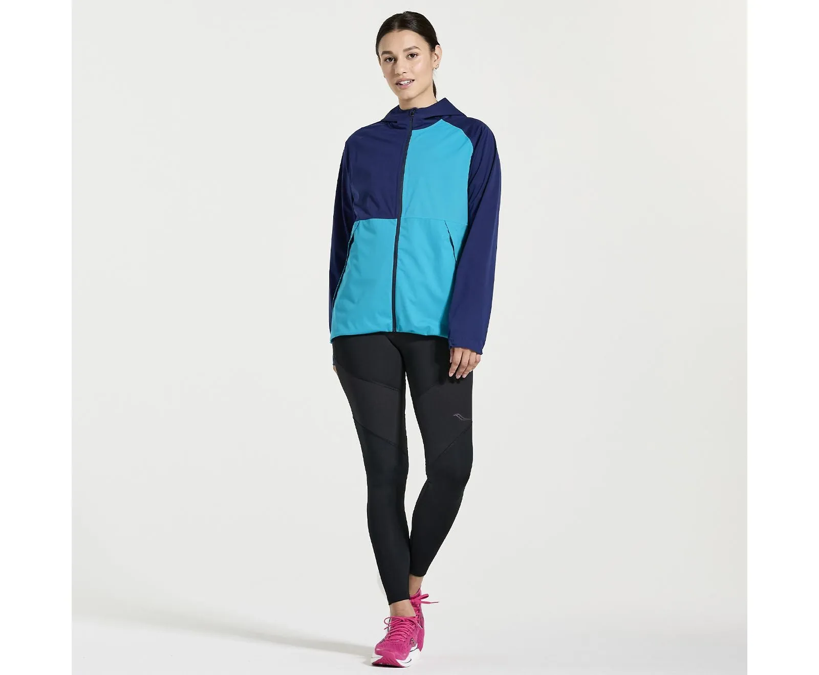 Saucony Women's Boulder Drizzle Jacket in Sodalite Blue