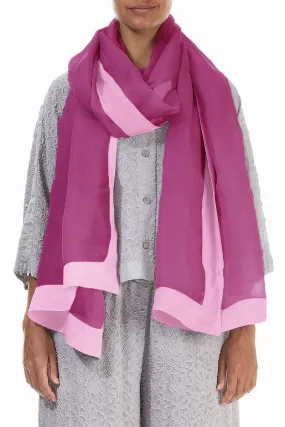 Silk Chiffon Scarf - Wild Berry Palette