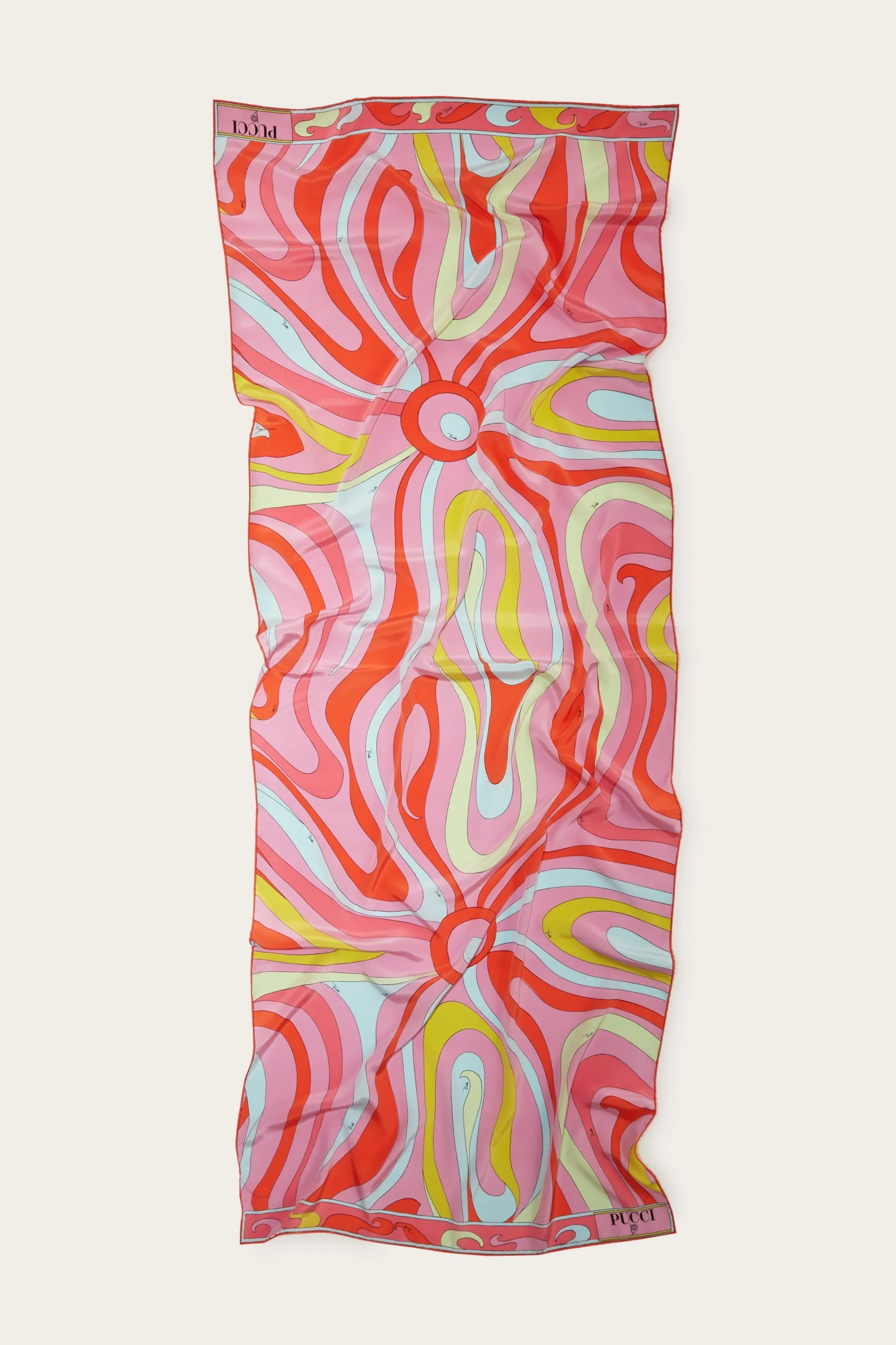 Silk Marble Print Scarf