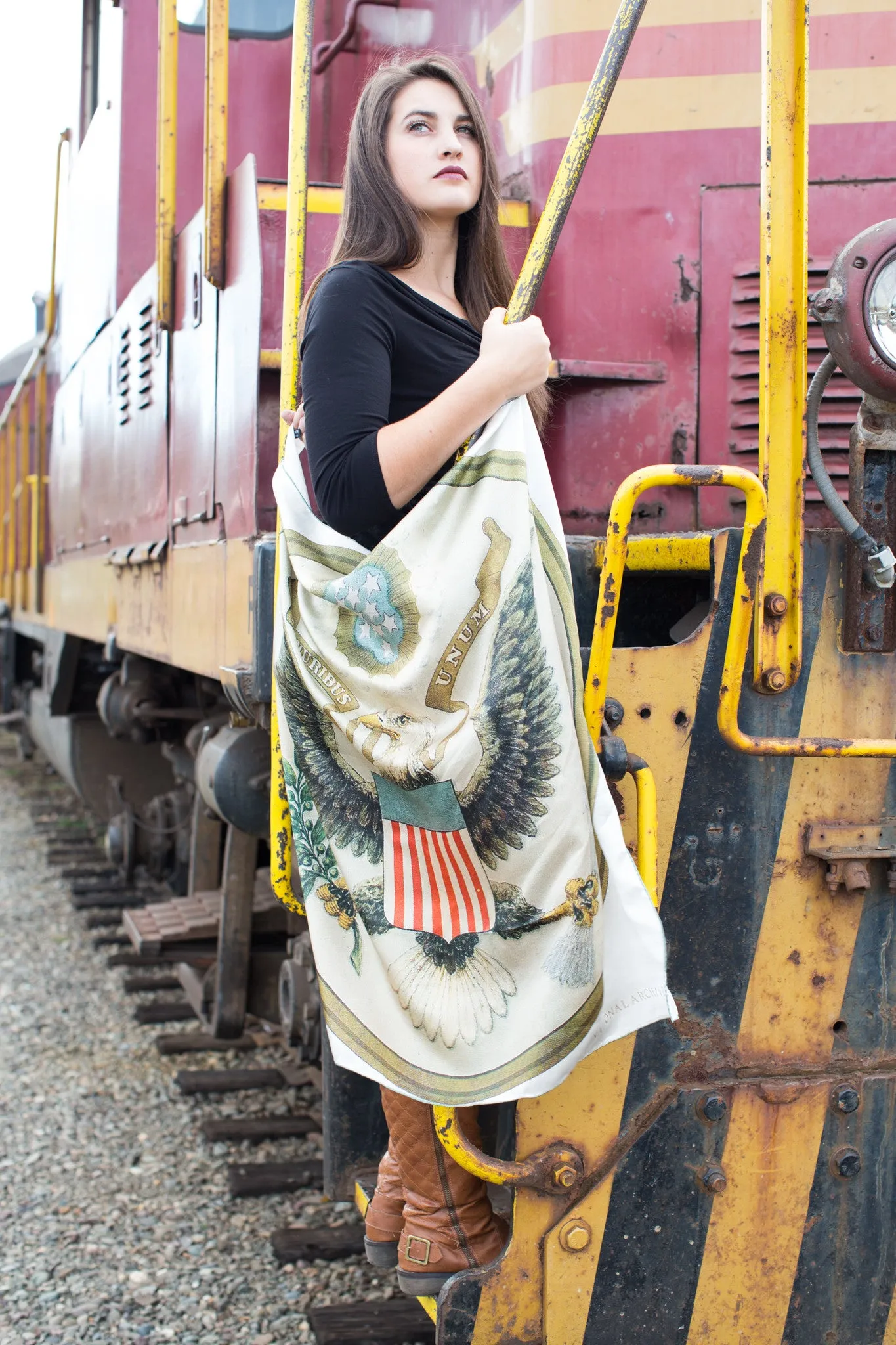 Silk Scarf with Great Seal design