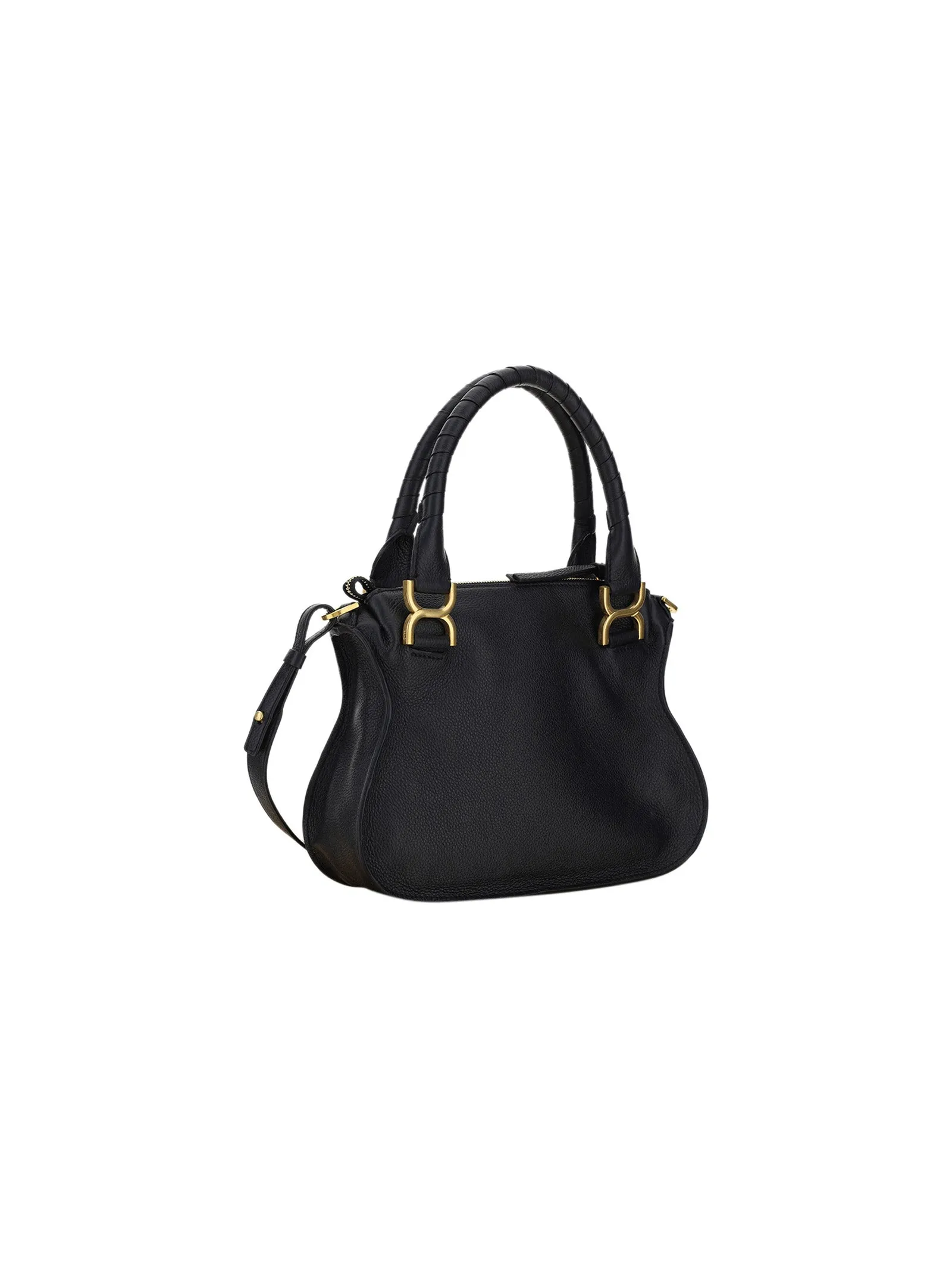 Black Small Marcie Leather Bag