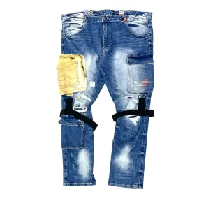 SMOKE RISE Bristol Blue Jeans JP21731B for Men