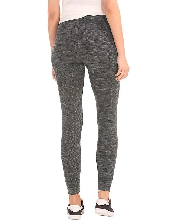 Soft Grey Drawstring Leggings