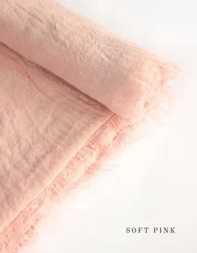 Soft Pink Crinkle Hijab