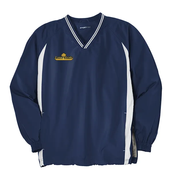 Sport-Tek Raglan Wind Shirt - V-Neck with Tipped Design