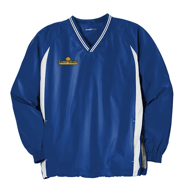 Sport-Tek Raglan Wind Shirt - V-Neck with Tipped Design