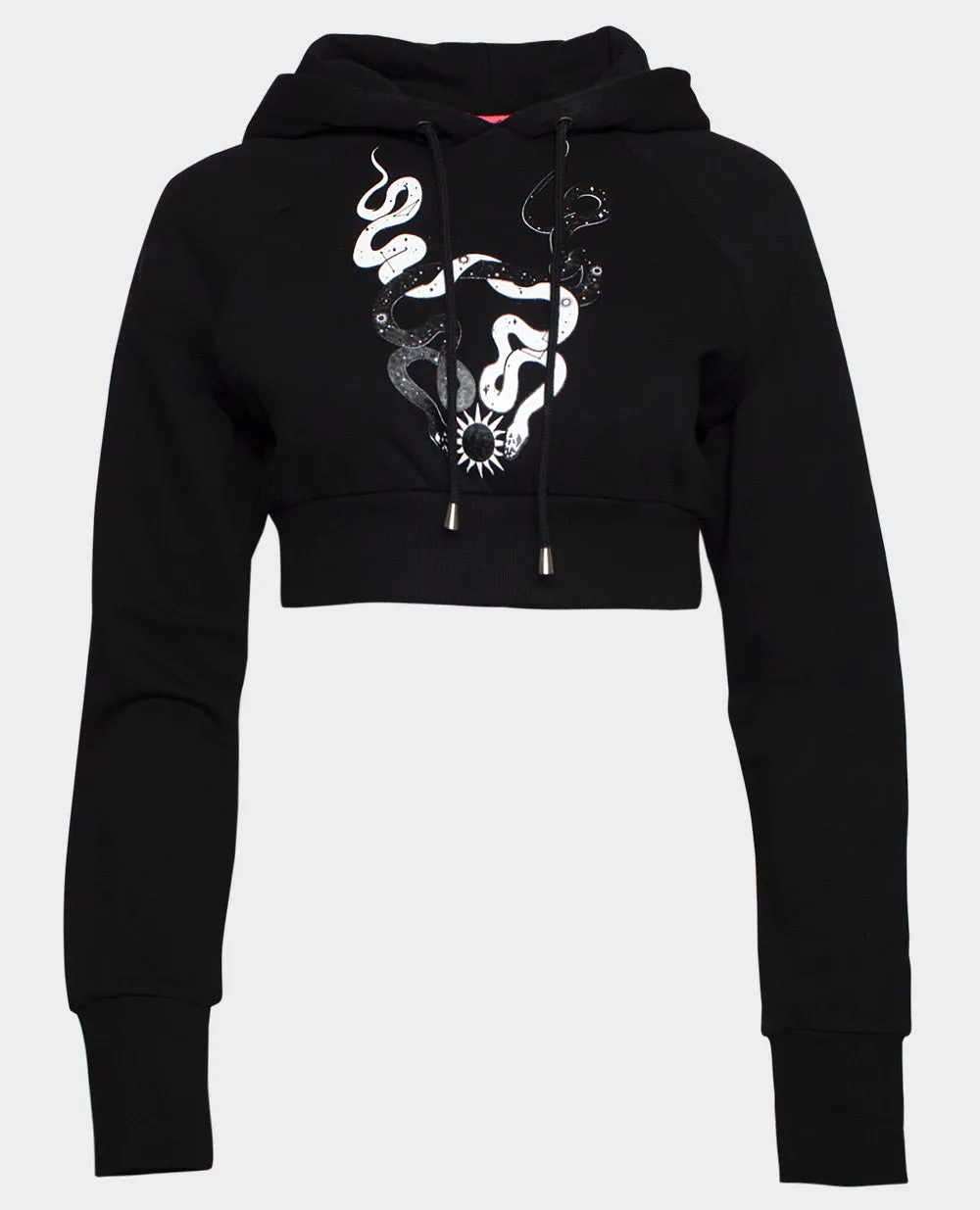 Stargazer Black Crop Hoodie.