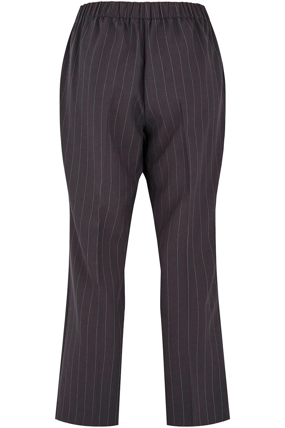 Elasticated Straight Leg Stripe Pull On Trousers