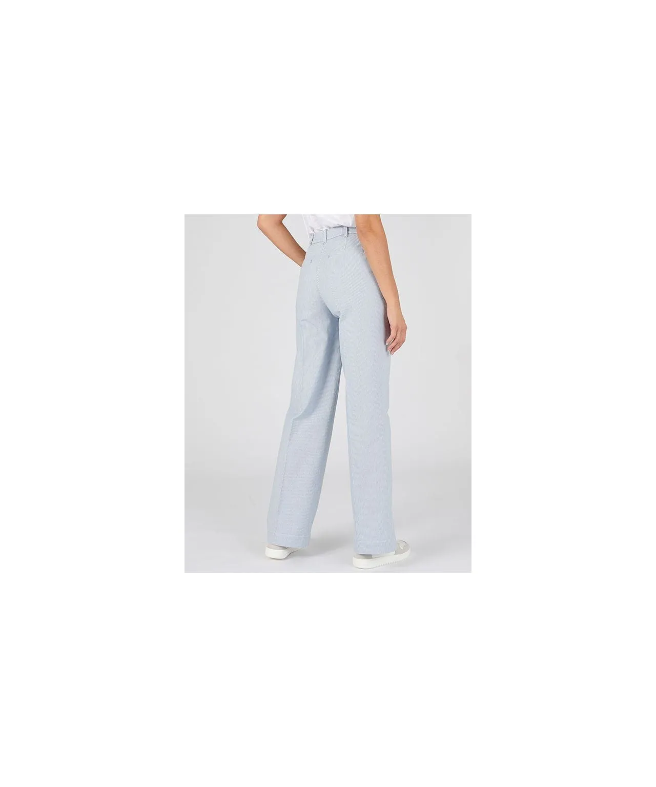 Stretchy Wide-leg Cotton Pants