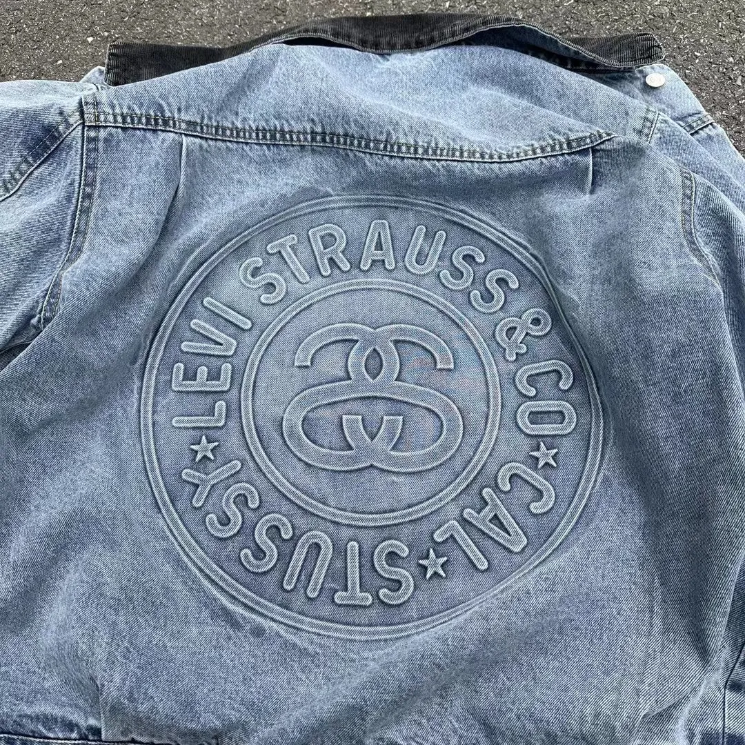 Stussy Embossed 8 Ball Levi's Denim Jacket