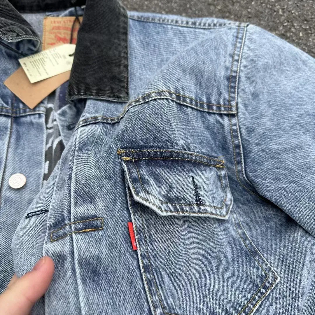 Stussy Embossed 8 Ball Levi's Denim Jacket