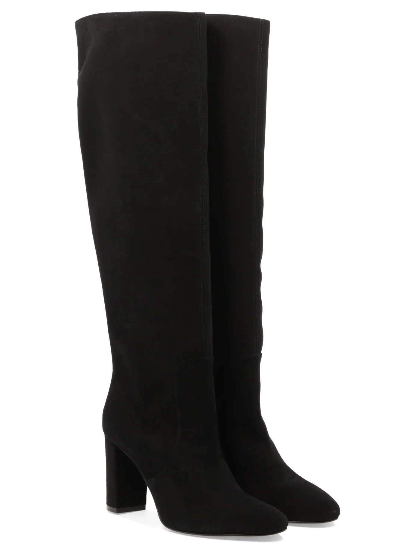 Suede Black Boots