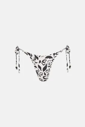 Sundance Floral Bikini Bottoms | High Cut Tie Side Natural