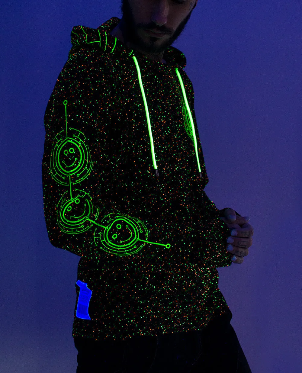 TECFACE Long Sleeve Top with Hood