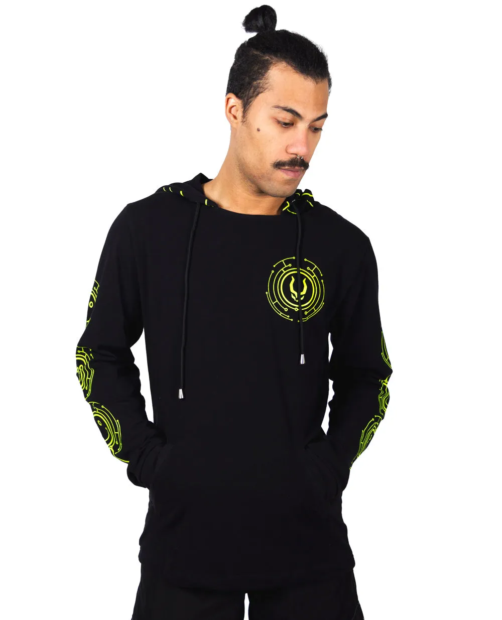 TECFACE Long Sleeve Top with Hood