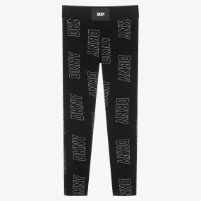 Teen Black Cotton Leggings