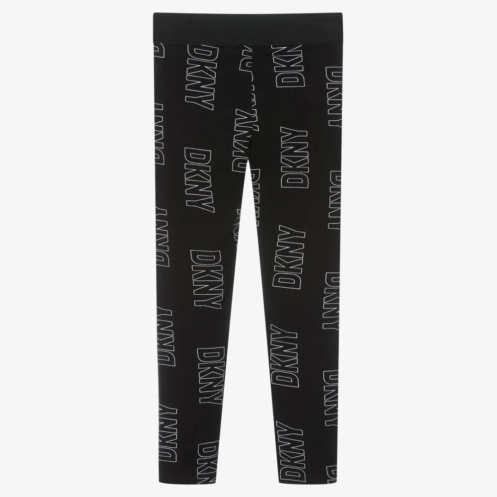 Teen Black Cotton Leggings