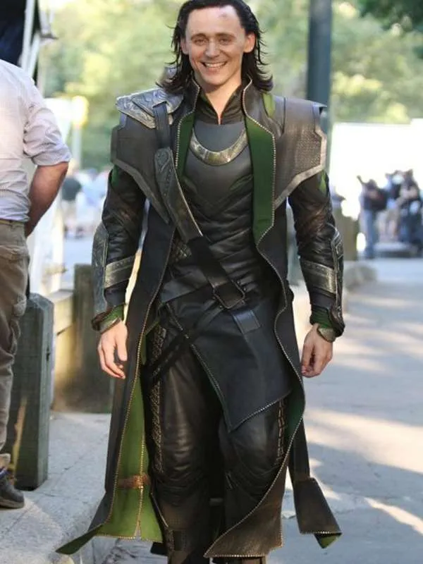 Tom Hiddleston Loki Leather Coat