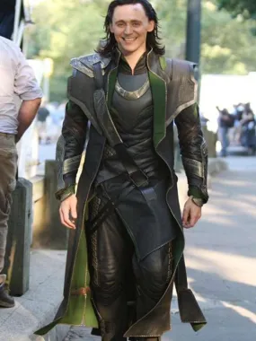 Tom Hiddleston Loki Leather Coat